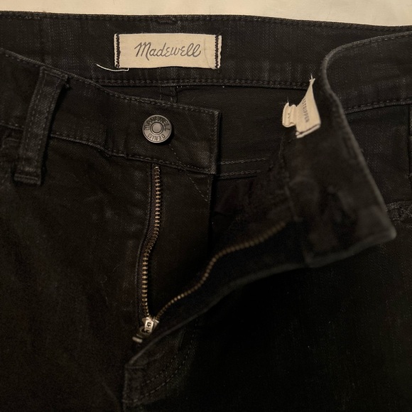 Madewell Jeans - Road Tripper Black Denim Stretch Skinny Mid Rise Womens 24 - Picture 5 of 13